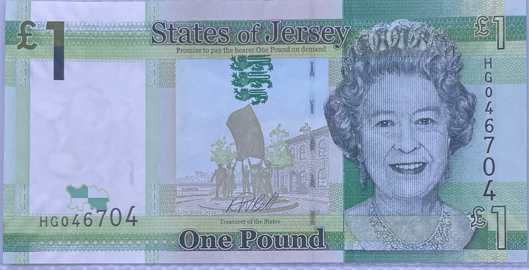 2018 Jersey 1 Pound P-32B UNC World Banknote